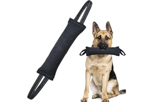 lomdung Bite Tug Juguete para Perro con 2 Asas Resistentes, Juguete para Morder para Perro con Tiras Reflectantes, Juguete Interactivo para Perro, para Entrenar Tira y Afloja y Hacer Ejercicio