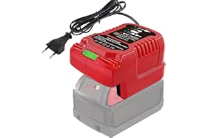 TPDL Mini ładowarka do akumulatora Milwaukee 18 V M18, M18, zapasowa ładowarka kompatybilna z Milwaukee 18V 48-11-1850 48-11-2401 48-11-1890 (z wyświetlaczem LED)