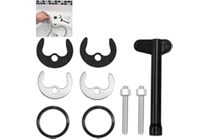 SMCEHEYA 9 Pcs Monobloc Tap Fixing Kit Faucet Fixing Tool Kit for Hot and Cold Water Faucet Tap Fixing Kit for Kitchen Faucet Bathroom Basin Horseshoe Installation Fastening Accessories