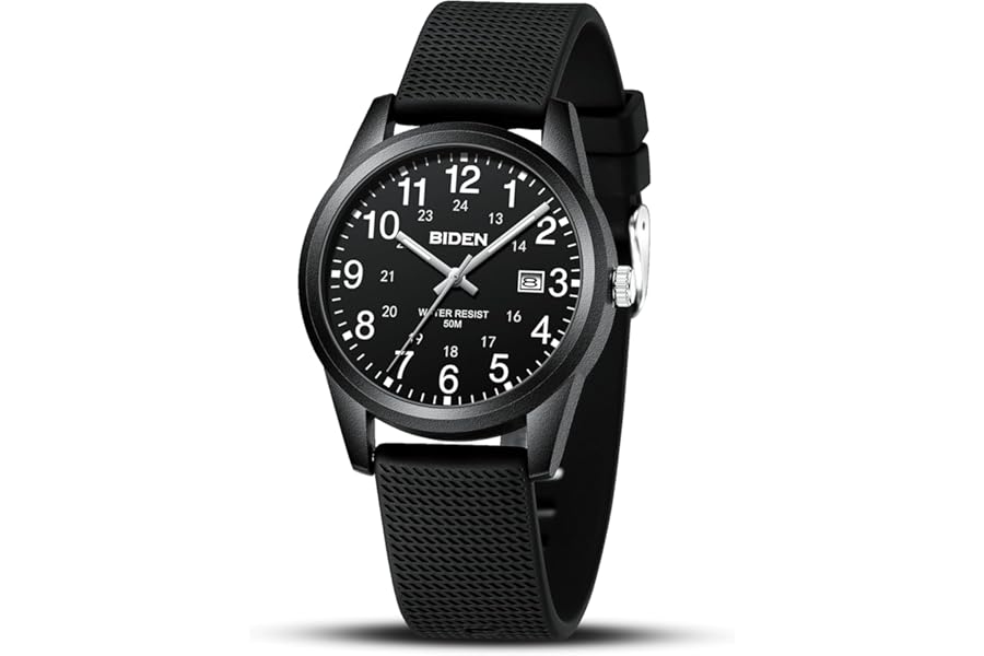 LN LENQIN Mens Watches Ladies Watches Analog Quartz Watch for Men Women 30M Waterproof Watch Fashion Casual Men's Wrist Watches with Date Silicone Band Unisex Watch