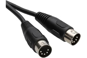 kenable MIDI 5 Broches DIN Fiche Vers 5 Broches DIN Fiche câble 5 m Noir [5 mètre/5m]