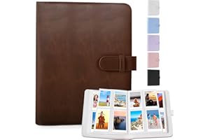 DUNSOO Album na zdjęcia, 256 kieszeni, do Instax Mini, album fotograficzny z Fujifilm Instax Mini Film/Polaroid cynk papier fotograficzny/papier fotograficzny Kodak cynk, maks