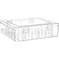 Acryl Garnbox Ungefüllt (für 40 Konen Näh-und Stickgarn