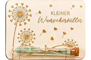 LUCKEEY Wunscherfüller Geldgeschenke Holz, Originelle Geldgeschenke Verpackung mit Umschlägen, Geldgeschenk Geburtstag Konfirmation Jugendweihe Weihnachten Reisen