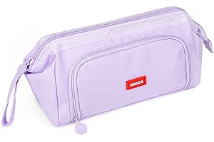 Sciphylia Astuccio Grande per Bambini Astucci con Manico Astuccio Portapenne Materiale Scolastico Stazionario Borsa dei Organizzatore da Scrivania per Studenti Ragazzi Ragazze Taro Viola