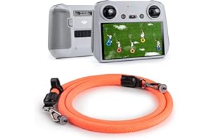 VOVMOEYA Sangle de Cou pour DJI RC/RC 2/RC Pro/RC Plus,Bandoulière pour DJI Mavic 3/Air 3/Air 2S/Mini 3/Mini 3 Pro/Mini 4 Pro RC Sangle Controller Télécommande Accessoires - Orange