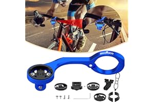BIKOOCO Bike Computer Mount Out Front Cycling Computer Mount Compatible with Garmin,Wahoo,Bryton,Cateyer,Gopro Interface Sports Action Camera and Bike Light Mount for Cycling Lover