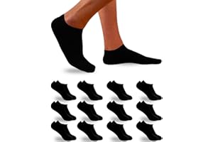 DIVABONNA 12 Paia Calzini Uomo Corti - Calzini Donna Corti - Fantasmini Uomo - Fantasmini Donna - Antiodore e Traspirante