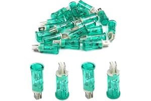 Othmro Lot de 20 voyants LED en plastique Vert 220 V 10 mm