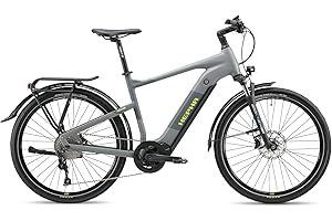 ‎HEPHA Hepha E-Bike Trekking 7 Performance, 90Nm Mittelmotor, 708Wh abnehmbar Akku (bis zu 200Km), APP, 10-Gang, Federgabel 63mm, 27.5 Zoll