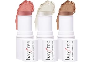 KIMUSE Multi-Stick Fard in Stick per guancia, occhi e labbra, illuminante viso in Crema, Contorno Viso : Texture Cremosa e Risultato a Lunga Tenuta