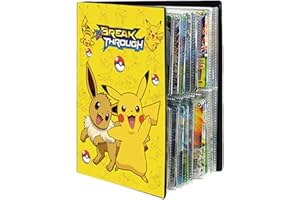 Seatek Sammelkarte Album, 30 Seiten Sammelalbum Album, Karten Ordner Buch fasst bis zu 240 Karten, Album Heft für Karten Ordner(Gelb)