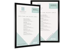 Enmarkalia Pack de Marcos 61x91,5 (Poster) (61 x 91,5 cm (poster) 2 uds, Negro)