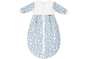 Alvi Schlafsack Mäxchen Thermo mit Arm | Babyschlafsack | Alvi Außensack mit Arm | Winterschlafsack 3,0 TOG