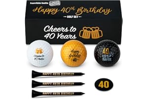 Horrible Balls Golf Birthday Gift Sets - 40th 50th 60th 70th - Perfect Novelty Golfing Present For Him or Her