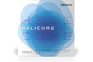 D'Addario Orchestral, Helicore 4/4-storlek, fiolsträng, vanligt stål, E-sträng, H311 4/4M, endast E-sträng, medelspänning