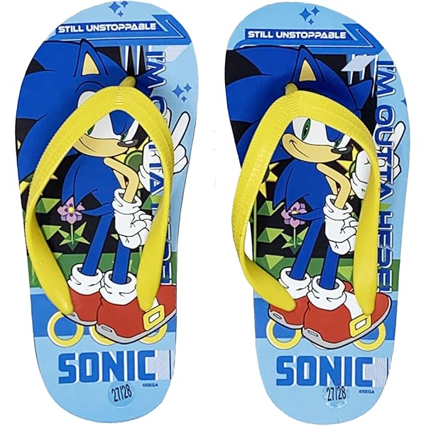 Infradito Sonic The Hedgehog Per Bambini - Sandali Estivi Leggeri In EVA, Taglie EU 25-32 - Foto 4