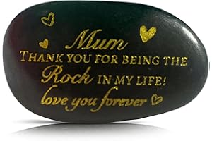 Volsha Gifts for Mum, Engraved Rock Mum Birthday Gifts I Love You Gifts Mummy Gifts Decorative Stones with Red Velvet Bag