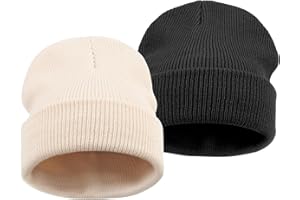 DRESHOW Toddler Beanie Kids Invierno Sombreros Niños Soft Knit Unisex Sombrero para Bebé Niños Niñas Gorro Cálido Beanies para 6 Meses-7 Años