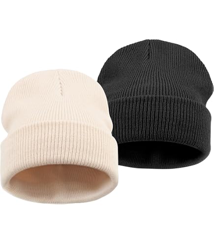 Berretto Per Bambini 2-5 Anni - Maglia Fine Doppia, Con Ampia Visiera, Elastico, Per L'inverno, Taglia Unica (circonferenza Testa 47-54 Cm)