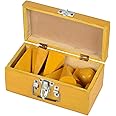 Geometrical Model Figure with Polish in Wooden Box (Yellow) -Set of 12 Different 3D Shapes