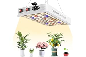 DEBANGSI 41W Full Spectrum LED Grow Light Pflanzenlampe mit Doppelschalter Veg/Bloom, 4566LM Double Chips LED Grow Lampe mit UV IR, für Gewächshaus und Indoor-Pflanzen, Gemüse und Blumen wach