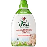 Vert di Chanteclair - Ammorbidente Bebè Dolce Talco - Ipoallergenico, Metal tested, 100% Attivi di Origine Vegetale, Extra Mo