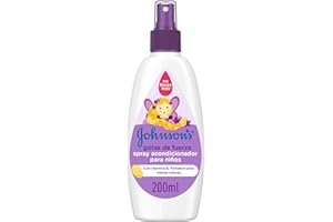 JOHNSON'S BABY JOHNSON'S Spray acondicionador para niños Gotas de fuerza, acondicionador para pelo que potencia la fortaleza natural del cabello de tu bebé, sin aclarado, 1 x 200 ml