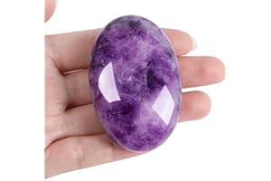 XIANNVXI Pierre de Paume Pierre Naturelle Amethyste Cristaux Thérapeutique pour Guérison Méditation Relaxation Décoration