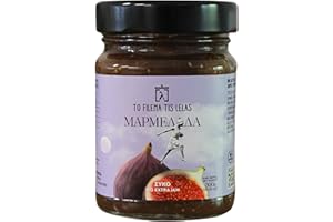 To Filema tis Lelas Confiture de Figues Extra 300 g | Marmelade Grecque Artisanale 100% Naturelle | Confiture Fait Maison Gourmet Vegan & Sans Gluten