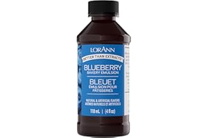 LorAnn Bakery Emulsion Blueberry/Heidelbeere Backemulsion Lebensmittelaroma Ideal zum Backen von Kuchen Keksen Plätzchen und für Füllungen wie Zuckerguss und Desserts - 118ml