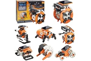 ATAK STEM 7 in 1 Solar Robot Kit,Educational Building Science Experiment Kit,DIY Building Engineering Construction Toy Set,Best Toy Gifts for 8-12 Year Old Kids,Boys,Girls,Powered by The Sun