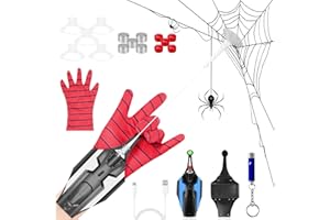 viriech Guanto da lancio per ragno, guanto lanciatore per gioco di ruolo, guanto da cosplay ragno, giocattolo divertente e fresco, ideale per uomini e adolescenti