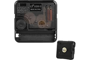 HOMSFOU Mecanismo de Movimiento de Reloj Cuarzo DIY Mecanismo Movimiento Reloj Pared con Pilas DIY Repuesto Piezas reparación