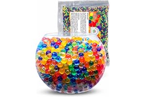 Aptidy - Ca. 20 000 st flerfärgade vattenpärlor (100 gram) - hydrogel vattenkulor för vas, växtjord | för dekoration, bröllop, födelsedag, fester, trädgårdsarbete, blommor, jul