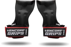 ‎ENCORE GRIPS Encore Grips® Zughilfen für Krafttraining Fitness Bodybuilding Gewichteheben Kraftsport Lifting, mit Handgelenk Handbandage Gewichte Training Handschuhe Griffe Gym Equipment