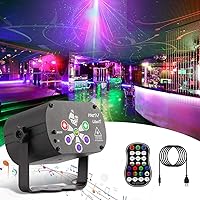 KOROSTRO Discokugel, LED Party Lampe mit Drahtlose Fernbedienung ung USB Kabel, Sprachsteuerte Zeitliche Koordinierung…
