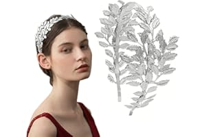 Hoshisea Göttin Krone, Blatt-stirnband, Göttin Headpiece, Hochzeit Haarband Silbrig, Verwendet für Brautschmuck, Kopfschmuck Aus Silbrig (Silbrig)