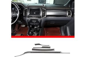 METYOUCAR 100% Real Carbon Fiber Center Decoration Frame Trim Cover for 2015-2021 Ford Ranger Car Accessories(4pcs)