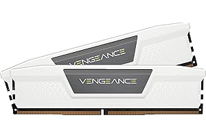 ‎CORSAIR CORSAIR Vengeance DDR5 RAM 32GB (2x16GB) 6400MHz CL36-48-48-104 1.35V AMD Expo Intel XMP 3.0 Desktop-Arbeitsspeicher – Weiß (CMK32GX5M2B6400Z36W)