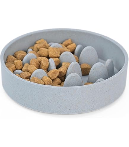 AIPERRO Slow Feeder Stainless Steel Dog Bowl, 2 Cups Metal Non-Slip Bowls, Water Bowl For Small And Medium Dogs, Fast Eater Food Bowl, Slow Pet Food