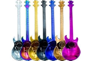 YNR Cuillère à café, Cuillères à thé, cuillère à café en forme de guitare Cuillères à café colorées en acier inoxydable, cadeaux créatifs pour hommes et femmes, 7 Pièces