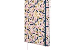 Finocam - Agenda 2026 Settimana Layout Verticale | Gennaio - Dicembre 12 mesi | Agenda Annuale 2026 | Copertina Rigida Imbottita Berlin - Foglie - Internazionale, Settimanale Verticale