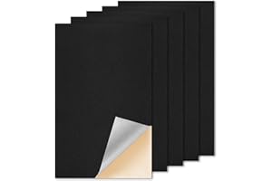 RAYKCE 5 Pièces Patch Réparation Cuir 10 * 20 cm, Patch Réparation Autocollant Bande, Kit Reparation Cuir, Pour Canapés Sièges de Voiture Siège Vestes Bricolage Artisanat (Noir)