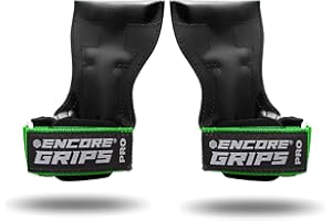 ‎ENCORE GRIPS Encore Grips® Zughilfen für Krafttraining Fitness Bodybuilding Gewichteheben Kraftsport Lifting, mit Handgelenk Handbandage Gewichte Training Handschuhe Griffe Gym Equipment