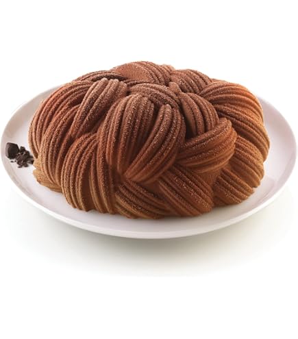 Silikomart Silikon-Kuchenform Modern VINYL, 3D-Design | Antihaft, Made In Italy – Für Kreative Torten