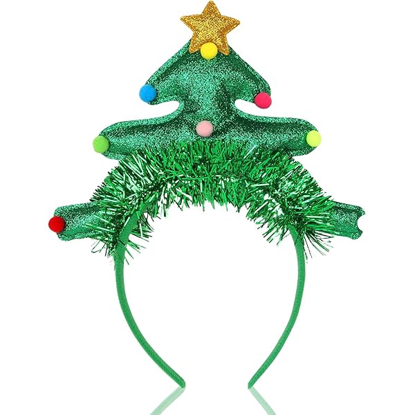 BAYORE Cerchietto da elfo di Natale con orecchie da elfo di Natale Fascia per capelli di