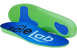 SOLE-LAB Orthotic Insole Full length With Arch Support Inserts For Flat Feet, Heel Pain Metatarsal Pad Plantar Fasciitis Design For Men And Women (13-14)