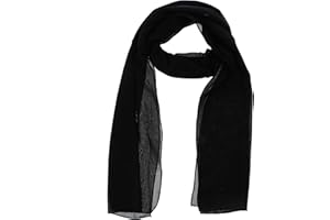 WESTEND CHOICE Ladies Chiffon Scarves Women Plain Neck Scarf Soft Headwrap Girls Headscarf Sheer Wrap women's scarves & wraps 150x45 cm