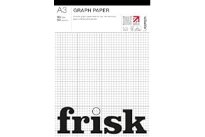 Frisk Bloc de 50 feuilles de papier graphique Blanc 90 g/m² Format A3